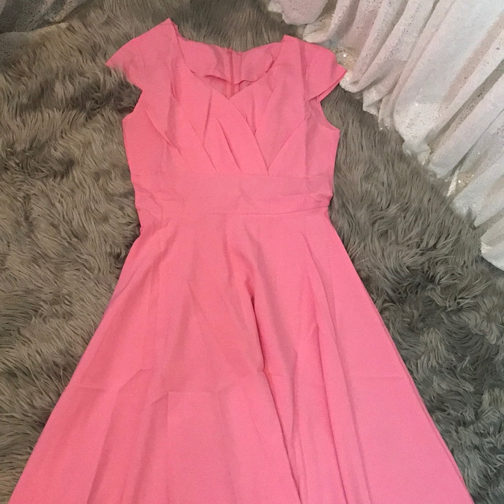 Sweetheart Neck Surplice A Line Dress - Picture 8 of 8